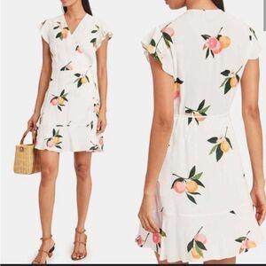 Rails White Cream Flutter Sleeve Sundress